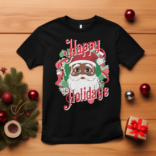 christmas-t-shirt-black-happy-holidays-african-american-santa