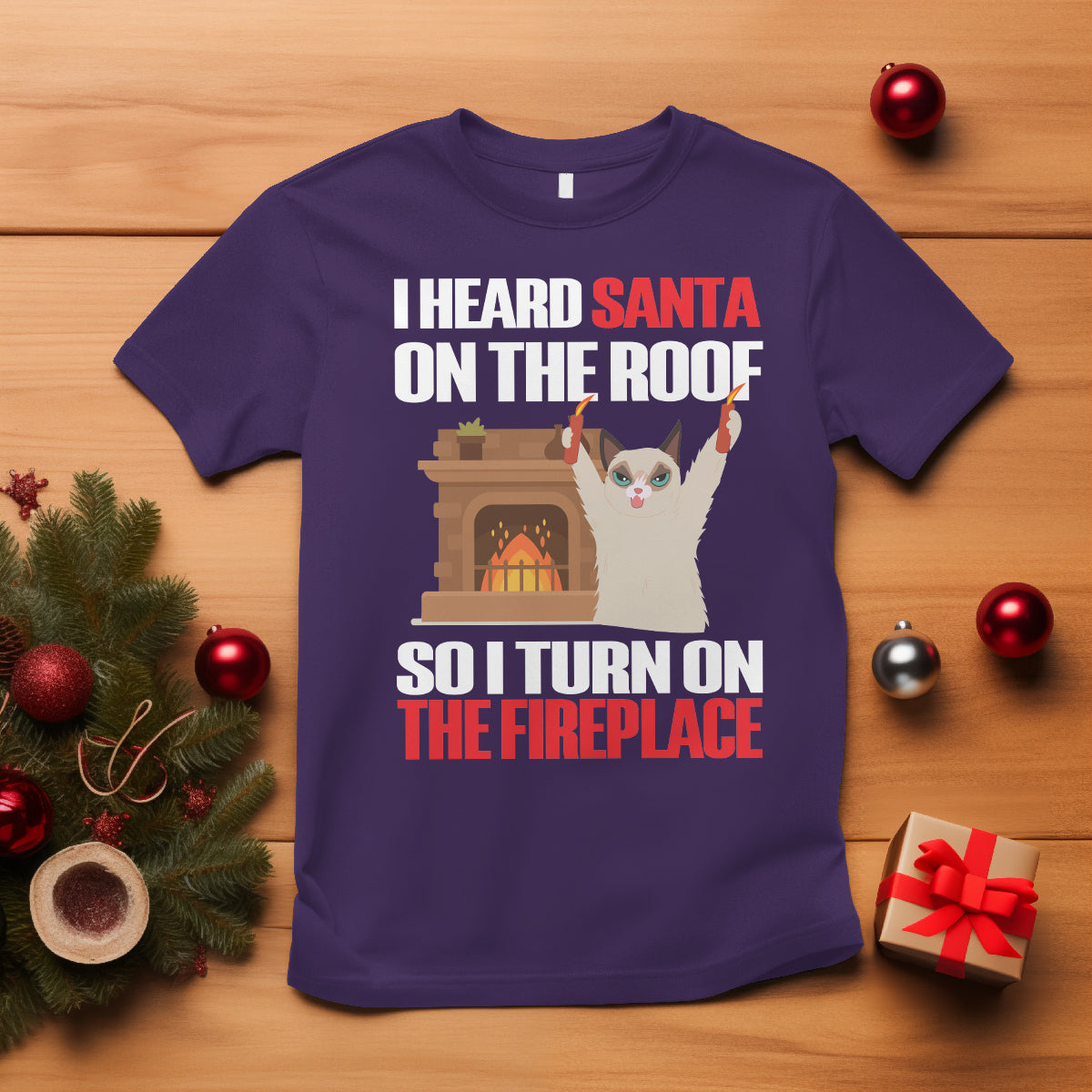 cat-hates-santa-turned-on-the-fireplace-funny-christmas-t-shirt