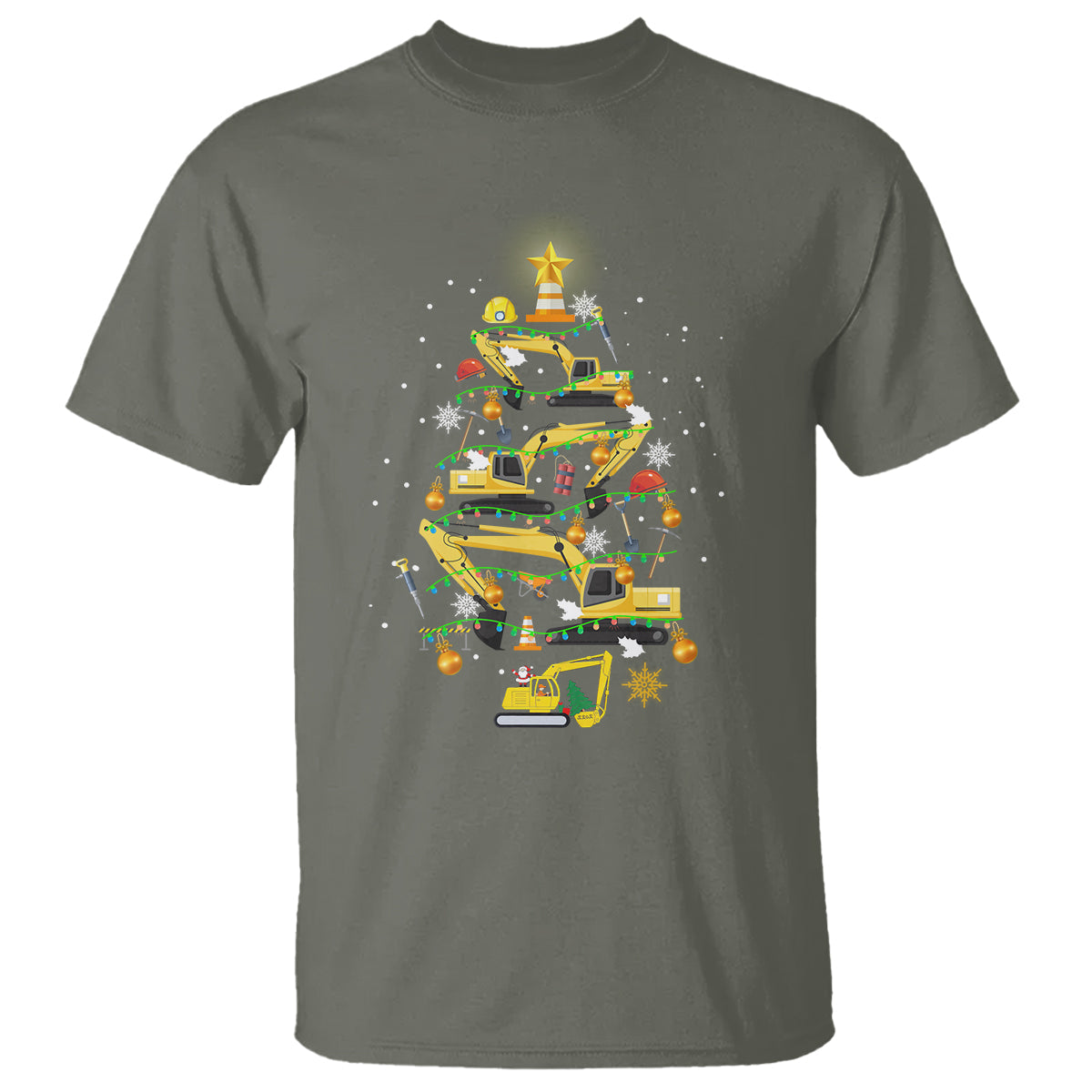 santa-reindeer-riding-monster-truck-christmas-tree-t-shirt