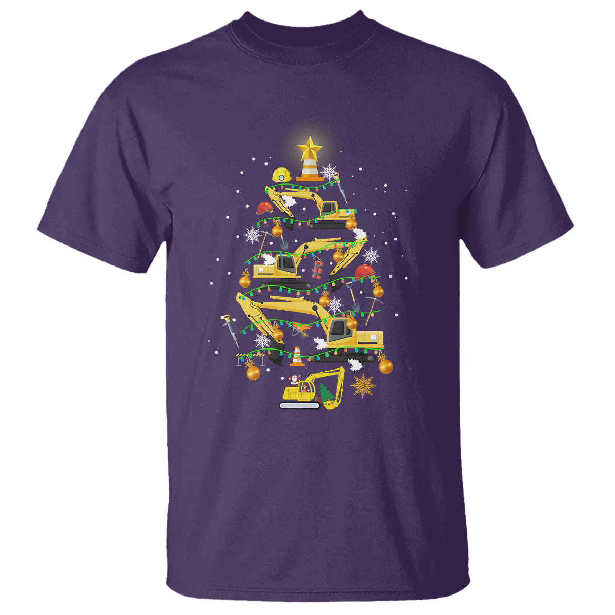 santa-reindeer-riding-monster-truck-christmas-tree-t-shirt