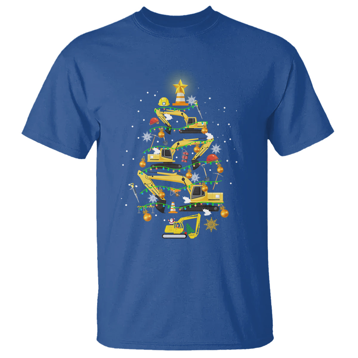 santa-reindeer-riding-monster-truck-christmas-tree-t-shirt