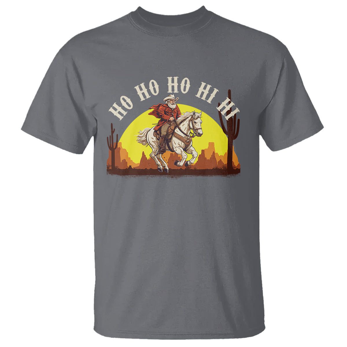 cowboy-santa-claus-riding-a-horse-ho-ho-hi-hi-t-shirt