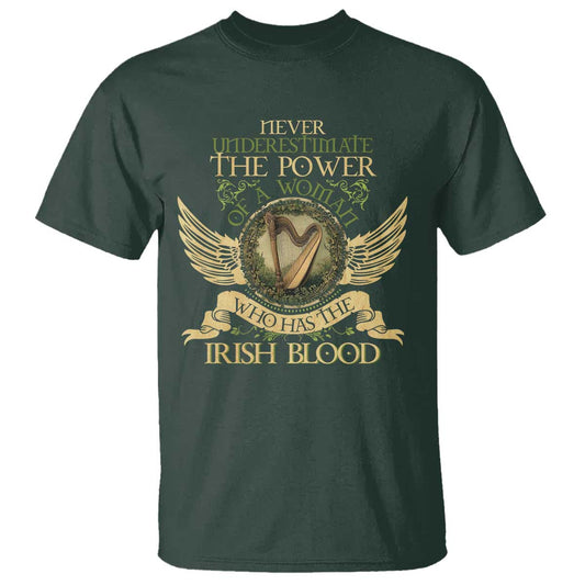 never-underestimate-the-power-of-irish-women-t-shirt