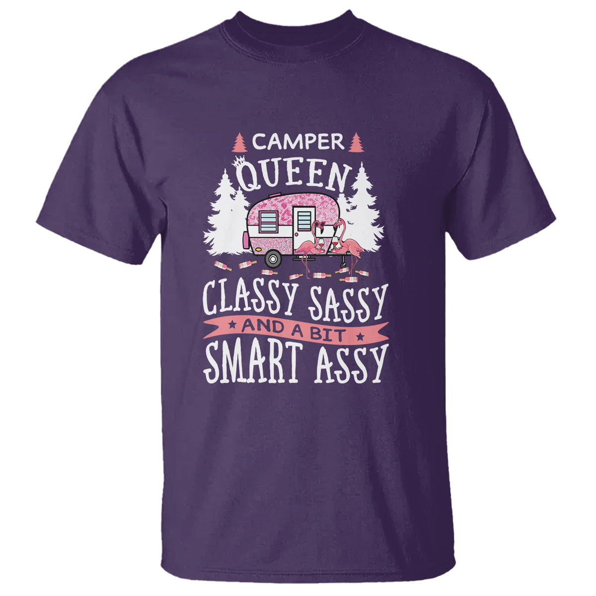 funny-camping-t-shirt-camper-queen-classy-sassy-and-a-bit-smart-assy-flamingo