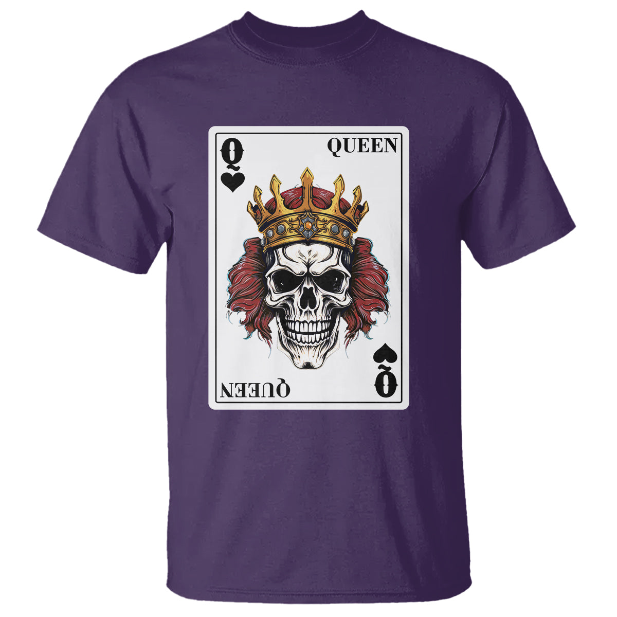 poker-t-shirt-couple-matching-22-card-queen-skull