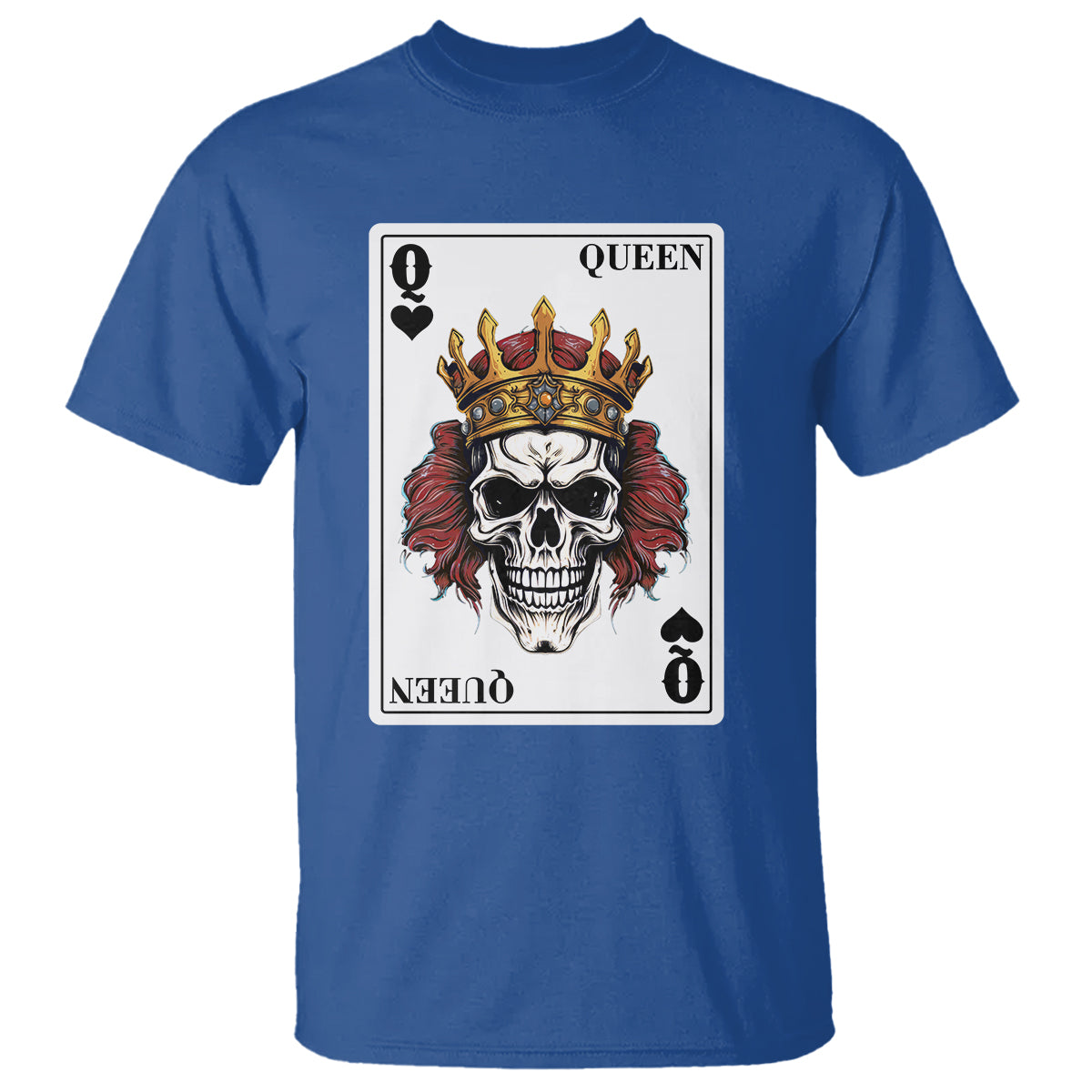 poker-t-shirt-couple-matching-22-card-queen-skull