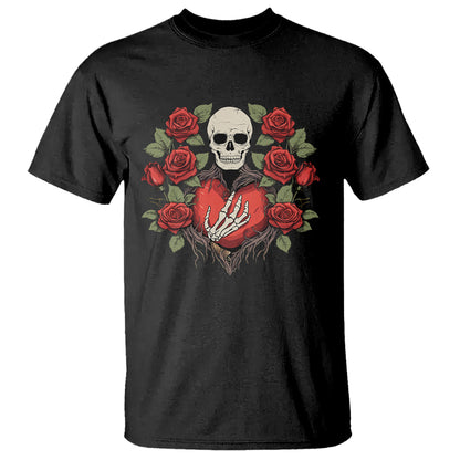 valentines-day-t-shirt-skeleton-hand-heart-sign-red-rose-flower-gothic
