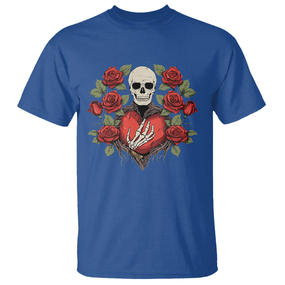 valentines-day-t-shirt-skeleton-hand-heart-sign-red-rose-flower-gothic