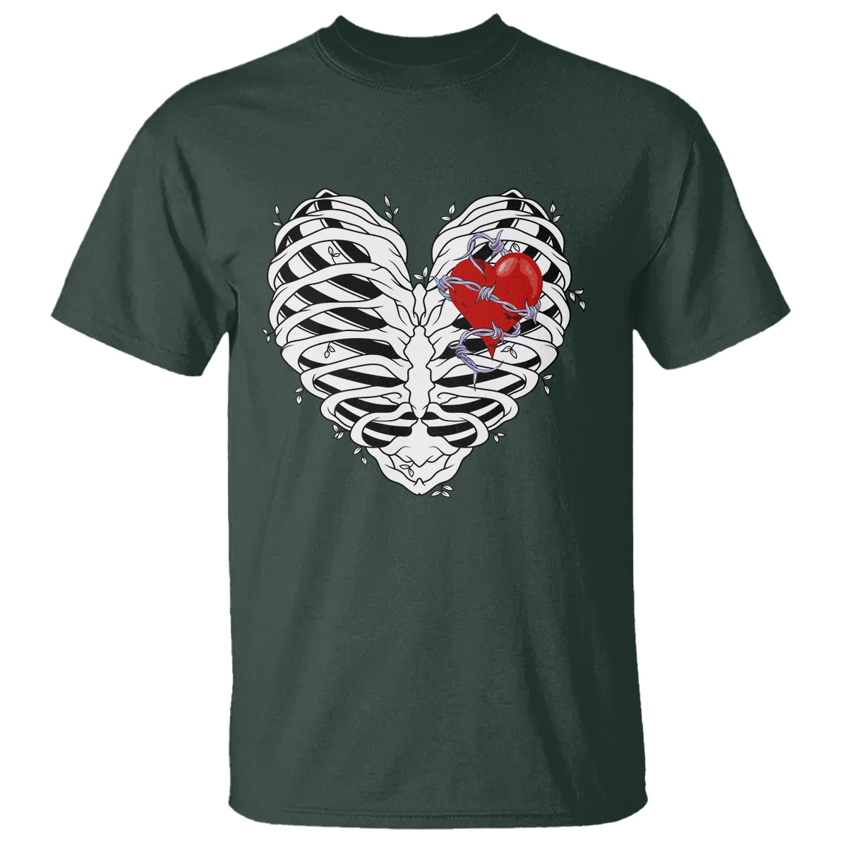 valentines-day-t-shirt-gothic-valentine-skeleton-with-barbed-wire-heart