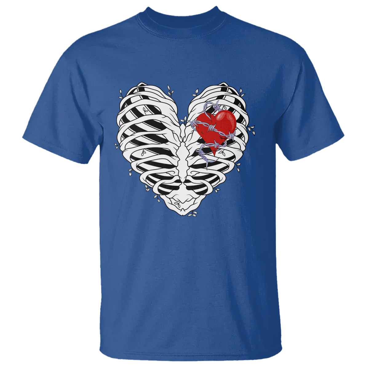 valentines-day-t-shirt-gothic-valentine-skeleton-with-barbed-wire-heart