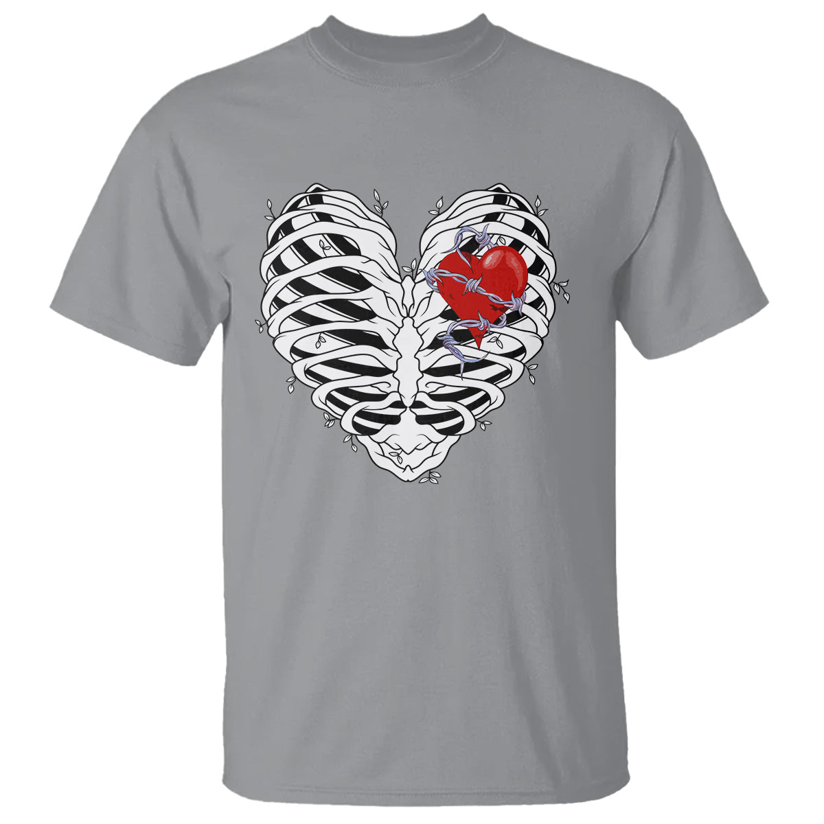valentines-day-t-shirt-gothic-valentine-skeleton-with-barbed-wire-heart