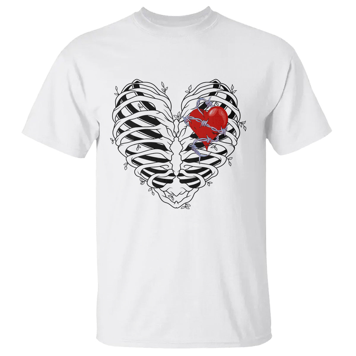 valentines-day-t-shirt-gothic-valentine-skeleton-with-barbed-wire-heart