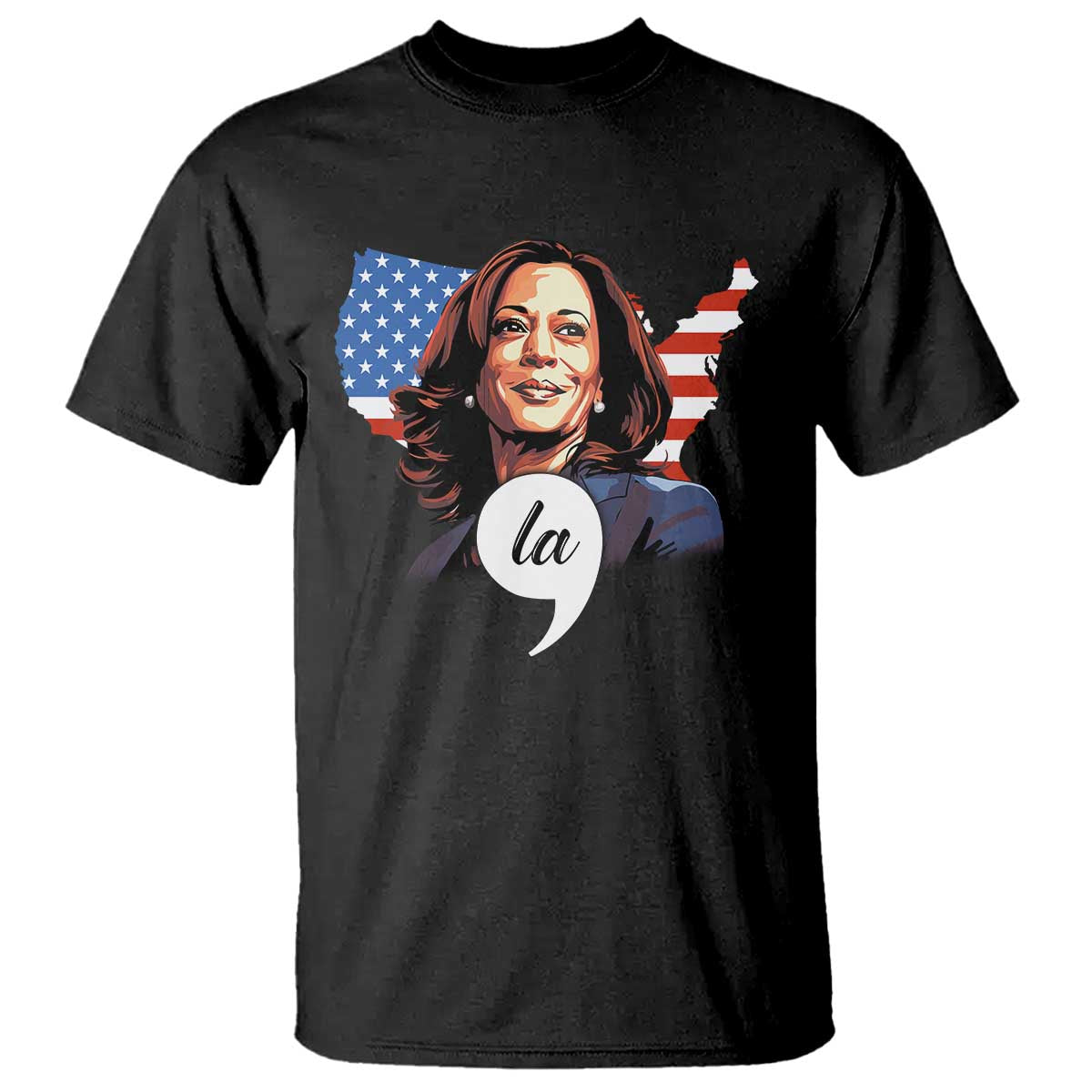 comma-la-harris-t-shirt-american-flag-president-2024