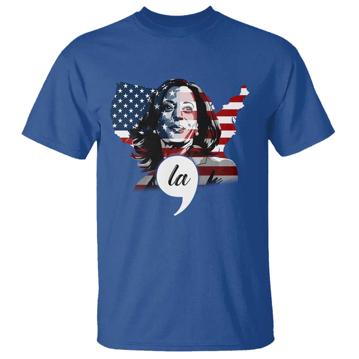 comma-la-harris-t-shirt-american-flag-president-2025