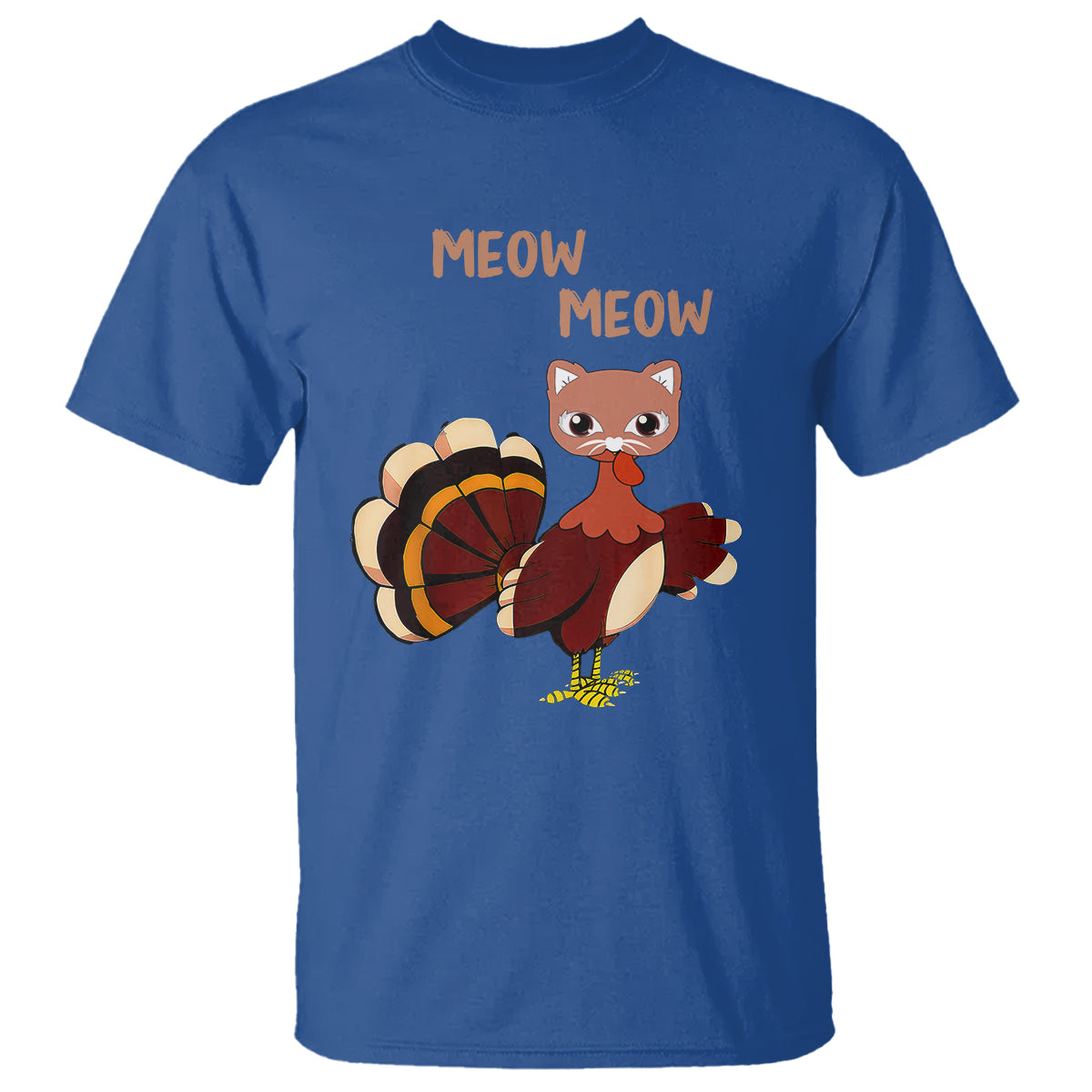 thanksgiving-cat-lover-t-shirt-funny-turkey-fake-meow-meow