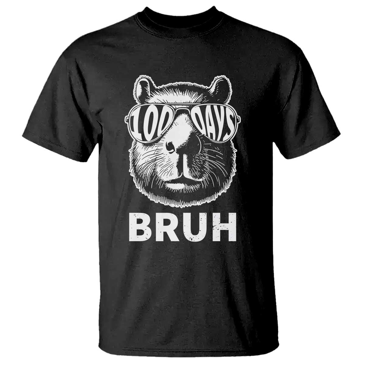 100th-day-of-school-capybara-t-shirt-100-days-bruh-cool-capy-bara