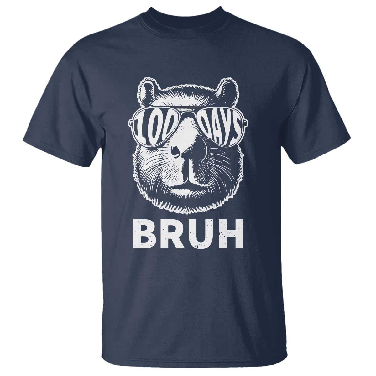 100th-day-of-school-capybara-t-shirt-100-days-bruh-cool-capy-bara