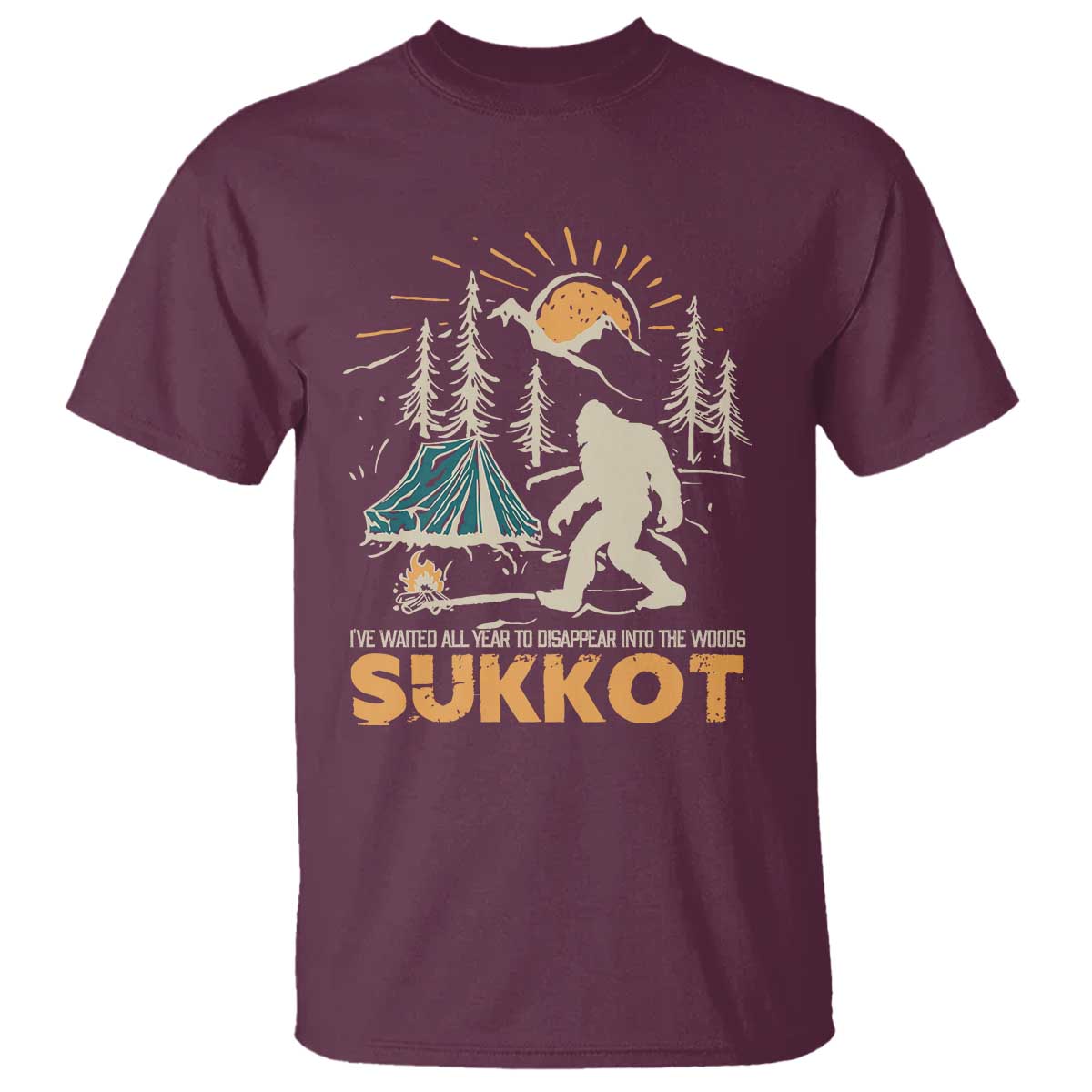 funny-sukkot-t-shirt-ive-waited-all-year-for-sukkot-bigfoot-jewish-holiday