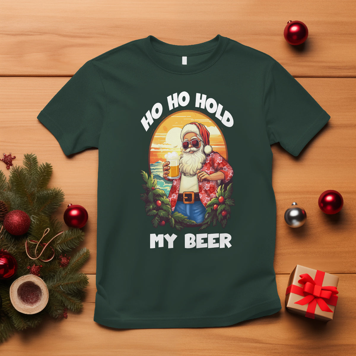 christmas-in-hawaii-t-shirt-ho-ho-hold-my-beer-cool-santa-sunglass