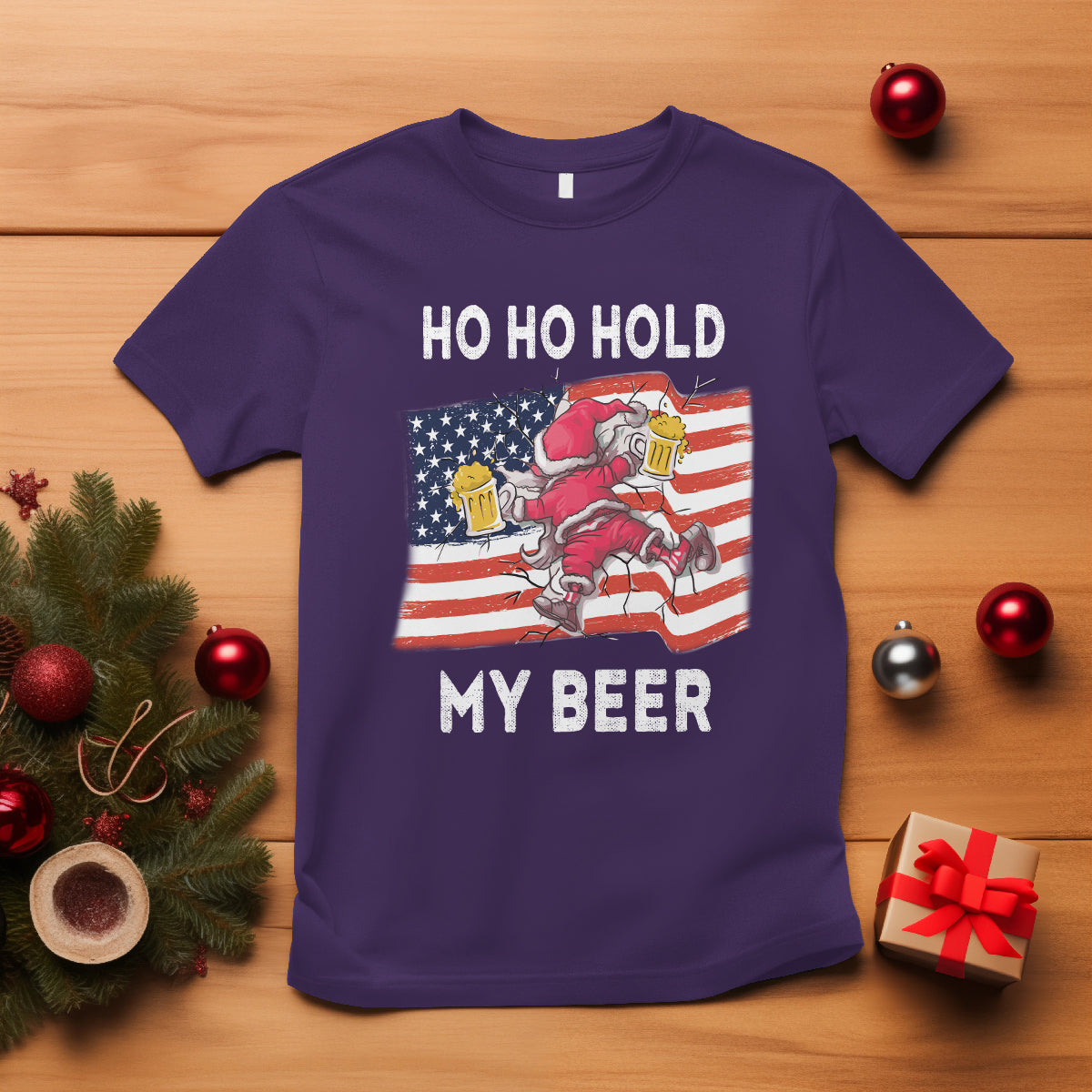 christmas-in-hawaii-t-shirt-ho-ho-hold-my-beer-drunk-santa-usa-flag