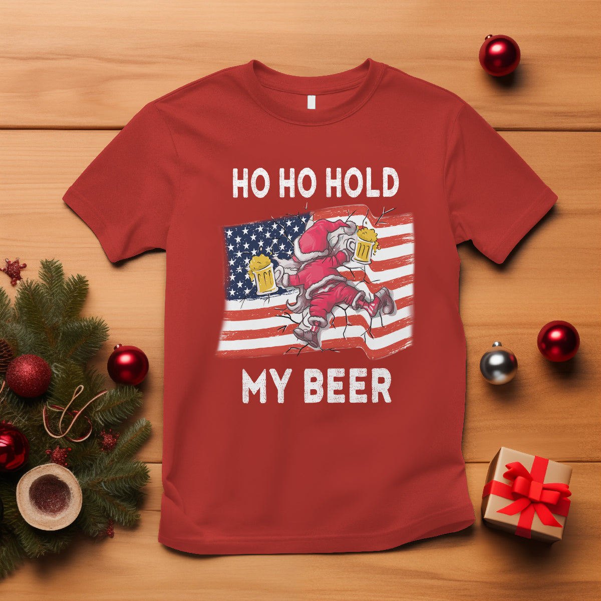 christmas-in-hawaii-t-shirt-ho-ho-hold-my-beer-drunk-santa-usa-flag
