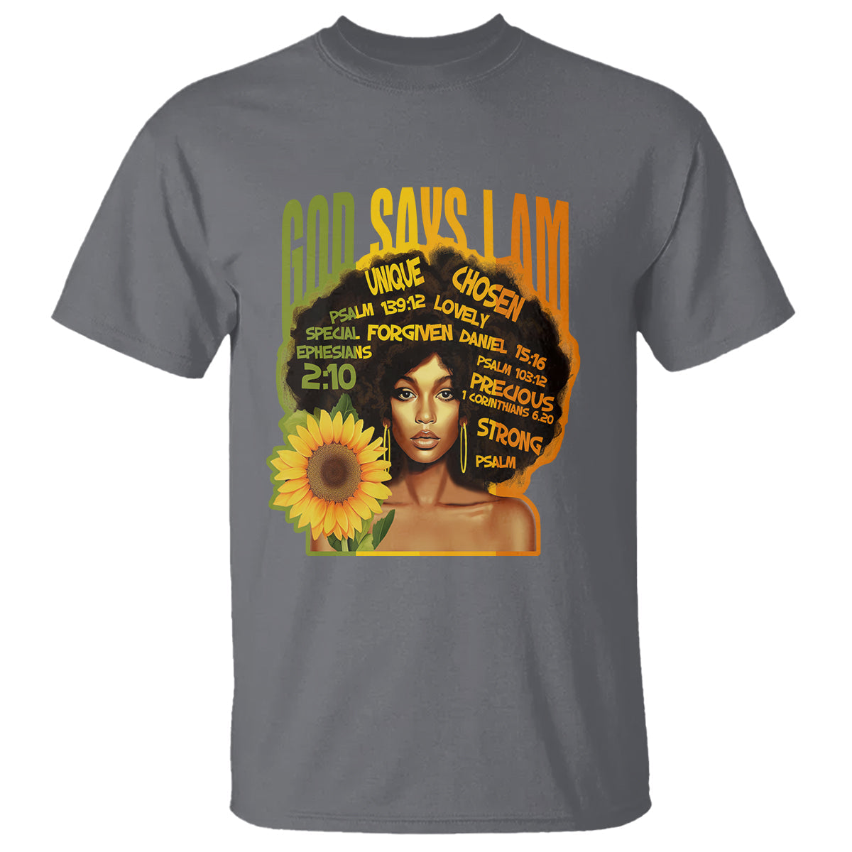 god-says-i-am-melanin-strong-unique-black-women-sunflower-t-shirt