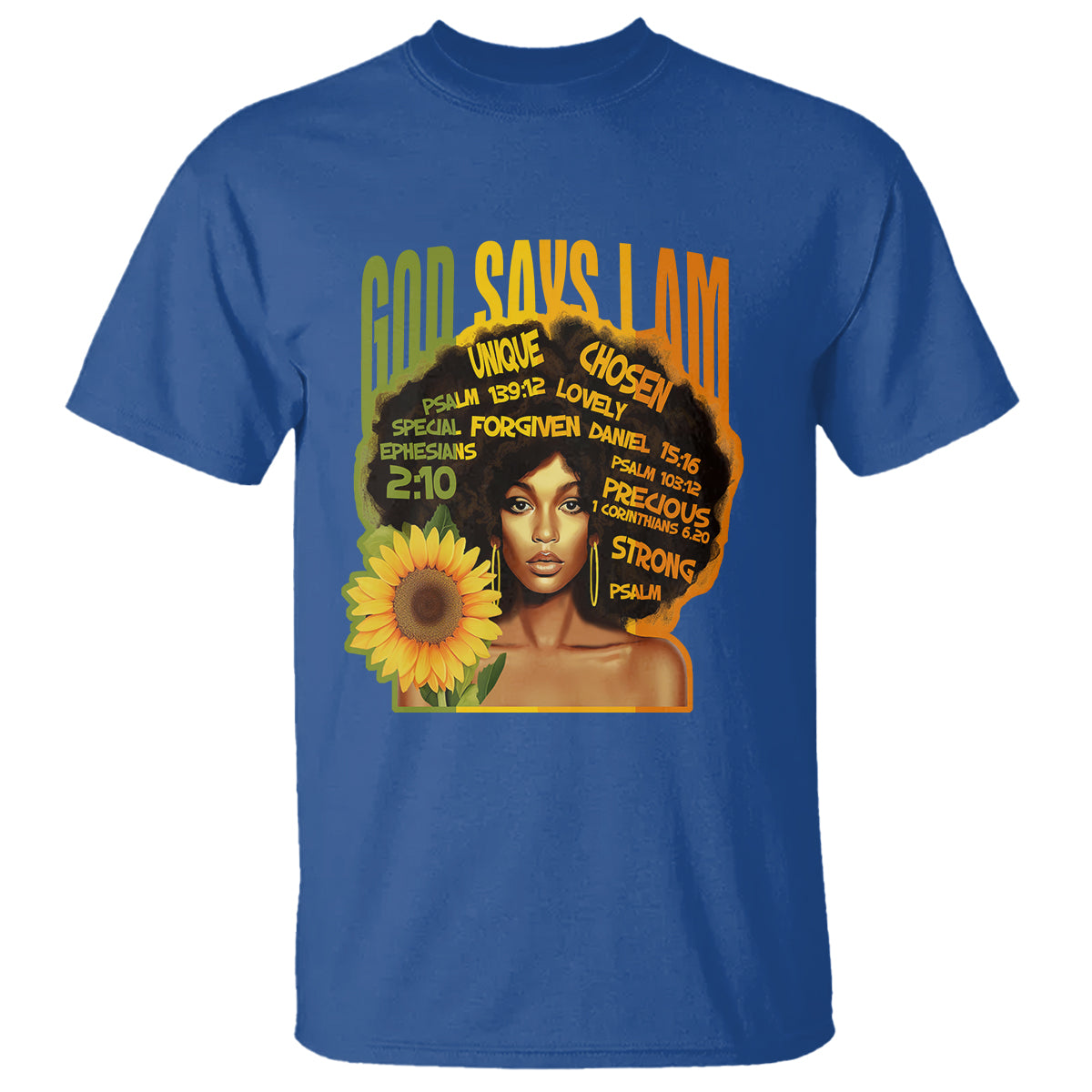 god-says-i-am-melanin-strong-unique-black-women-sunflower-t-shirt