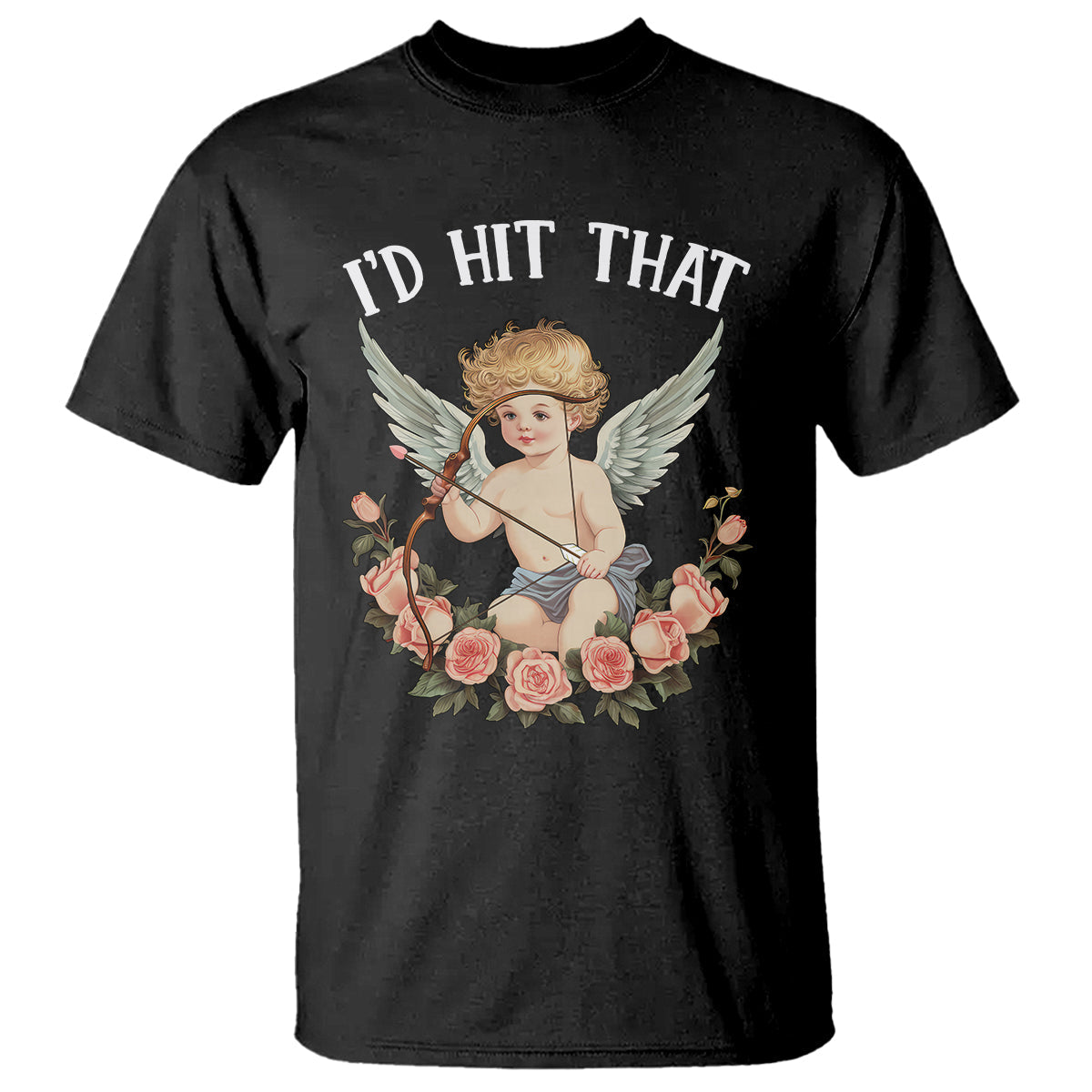 valentines-day-t-shirt-id-hit-that-cupid-vintage-art-rose