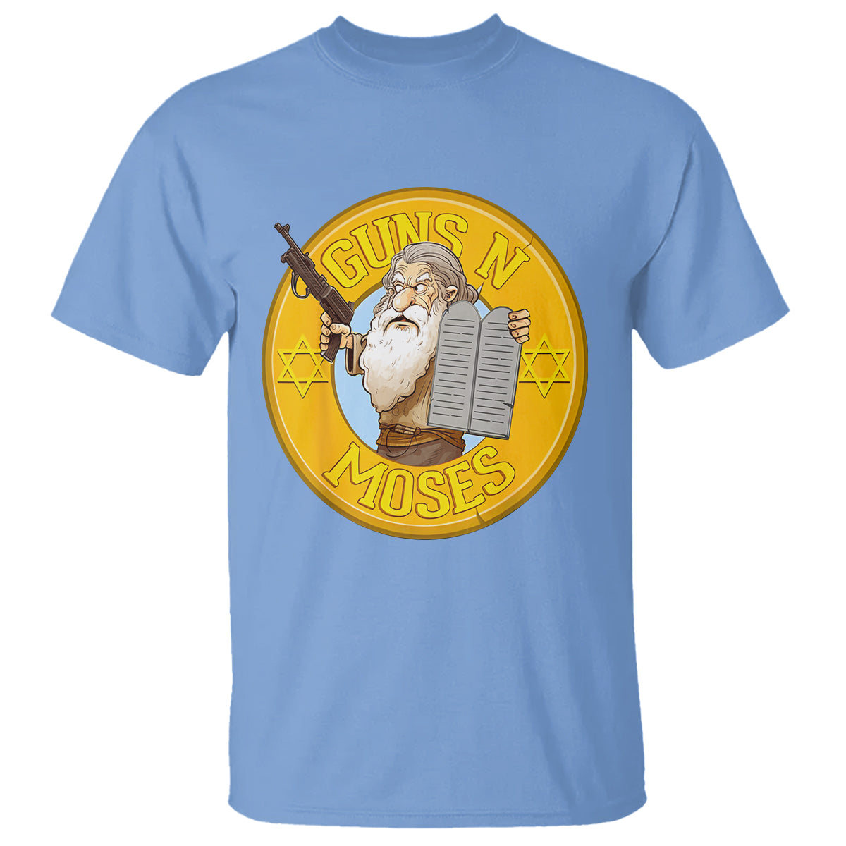 funny-passover-guns-n-moses-jewish-t-shirt-1