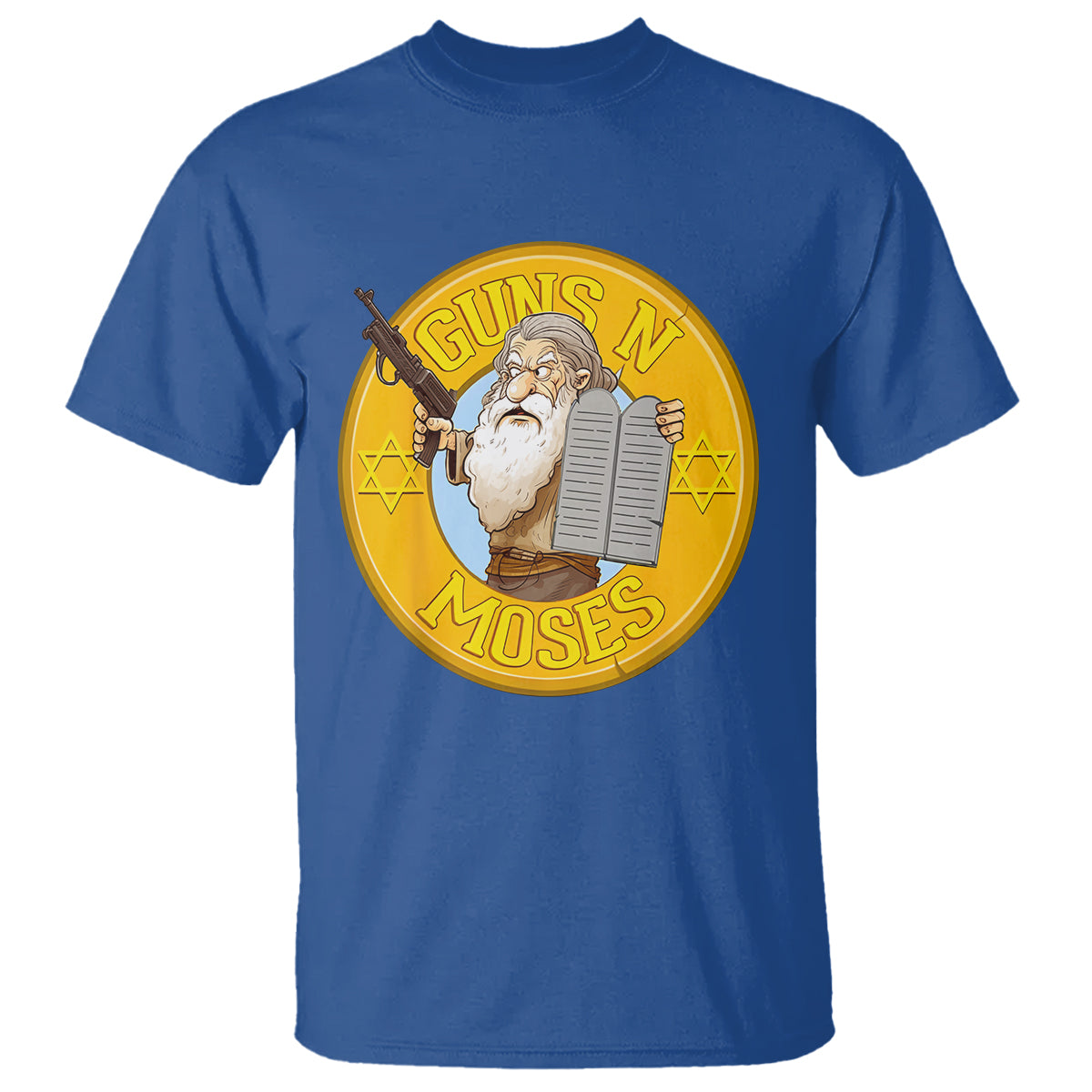funny-passover-guns-n-moses-jewish-t-shirt-1