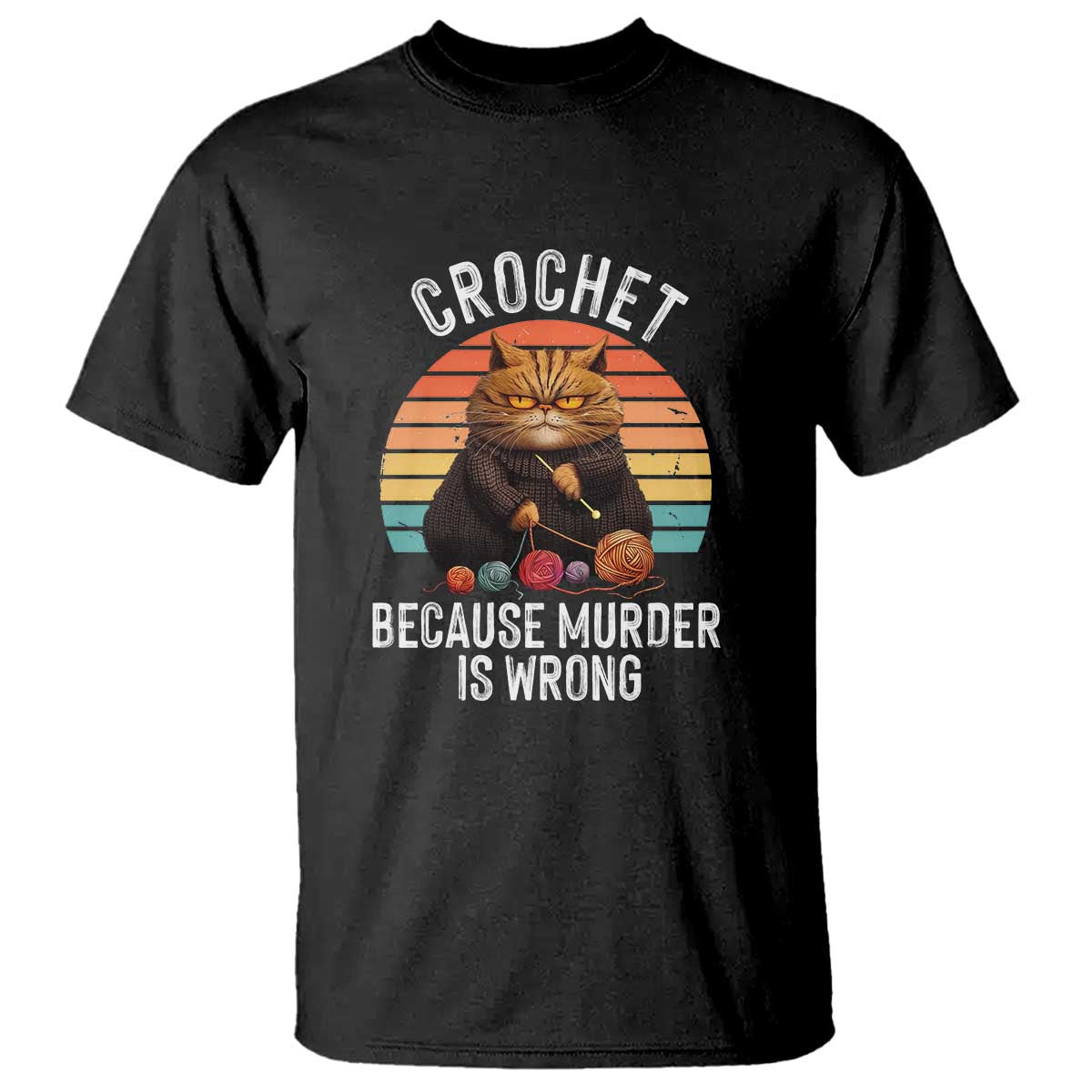 funny-crochet-cat-t-shirt-because-murder-is-wrong