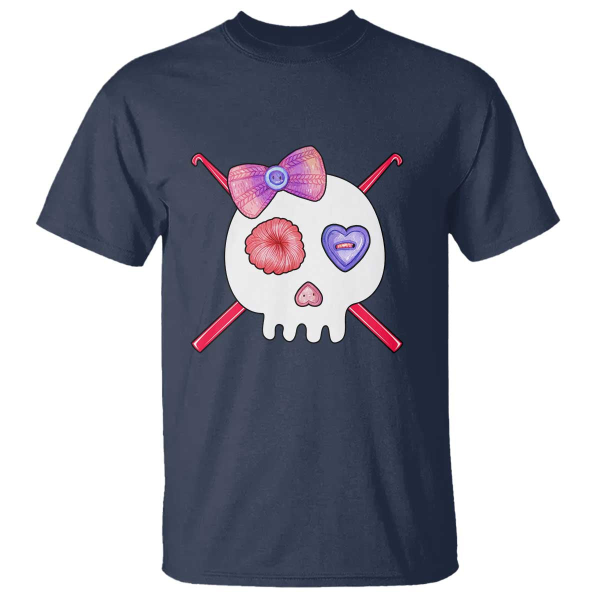 cute-skull-crochet-knitting-t-shirt
