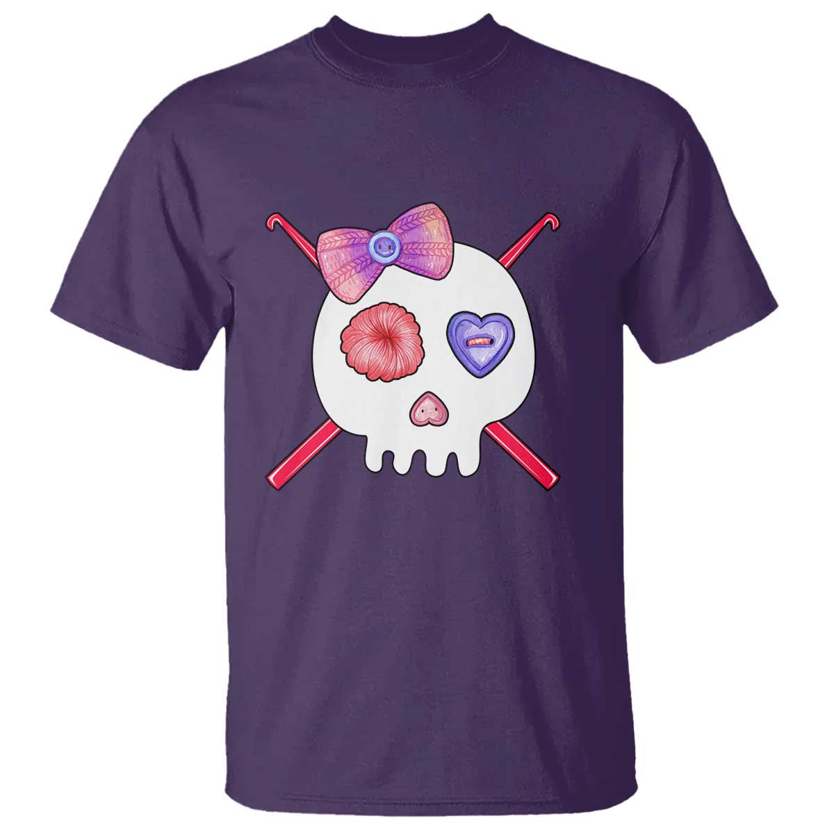 cute-skull-crochet-knitting-t-shirt