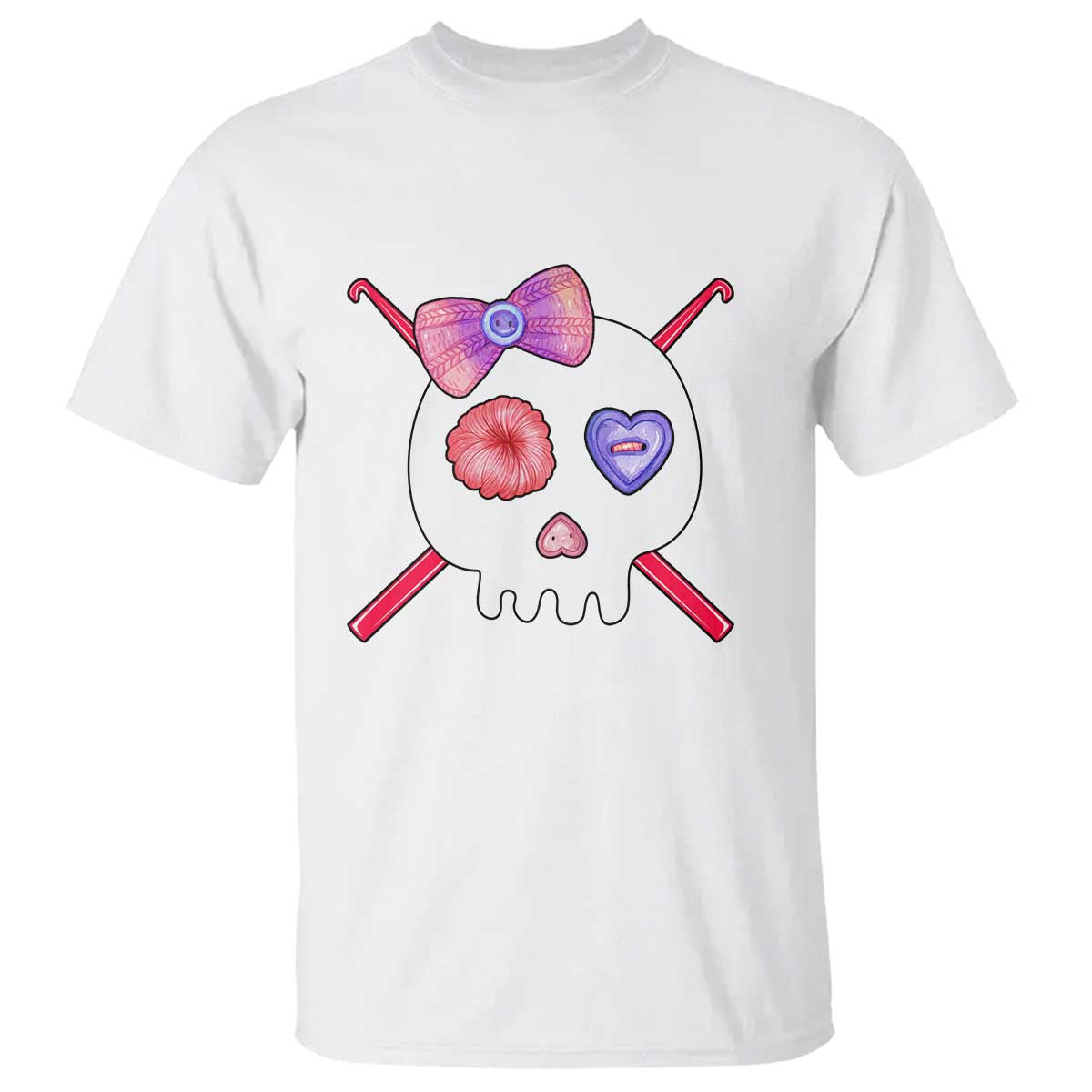 cute-skull-crochet-knitting-t-shirt