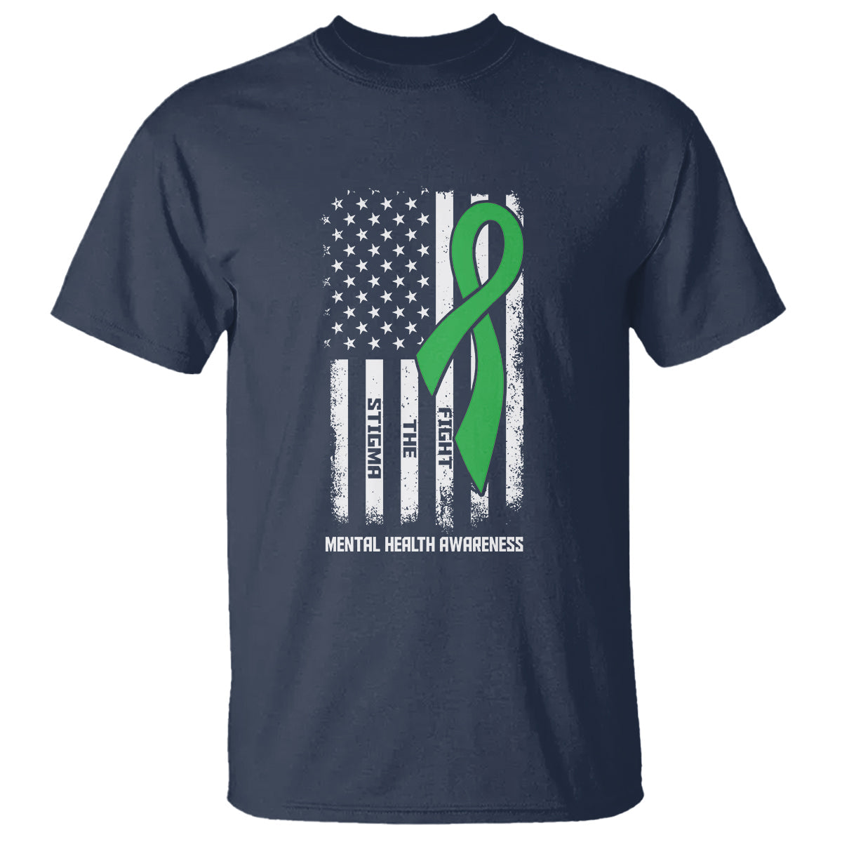mental-health-awareness-t-shirt-fight-the-stigma-america-flag-green-ribbon