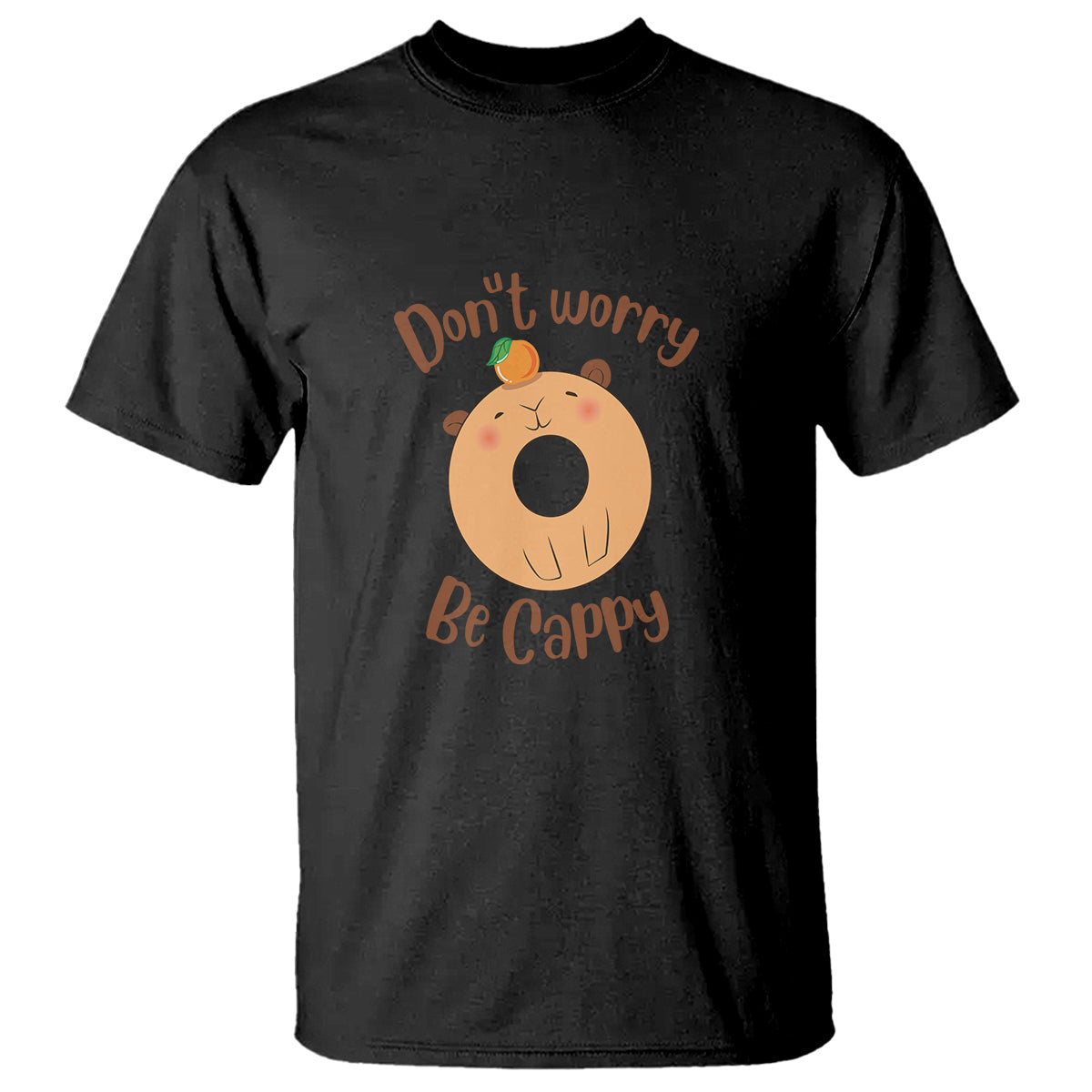 capybara-lover-t-shirt-dont-worry-be-cappy-funny-cute-donut-lover