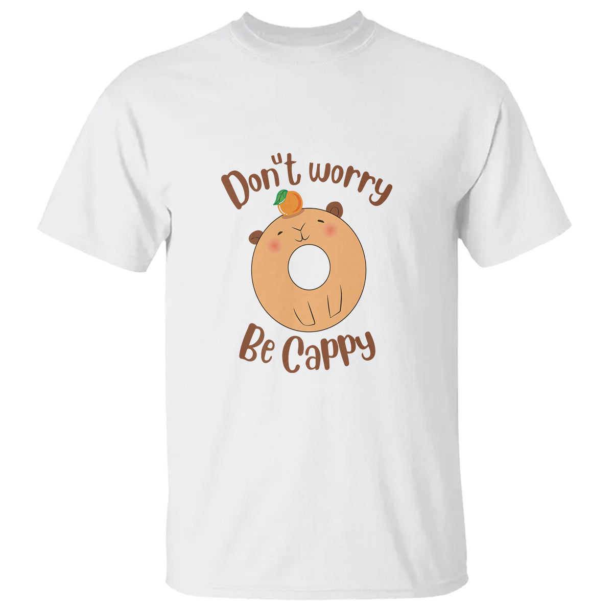 capybara-lover-t-shirt-dont-worry-be-cappy-funny-cute-donut-lover