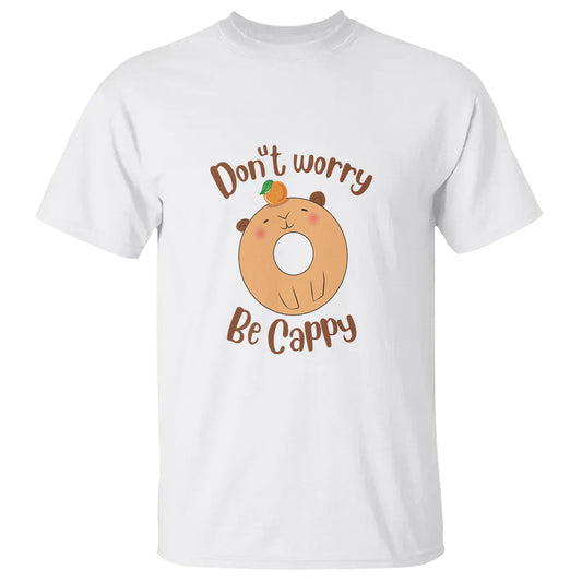 capybara-lover-t-shirt-dont-worry-be-cappy-funny-cute-donut-lover