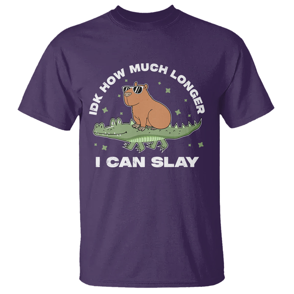 capybara-lover-t-shirt-idk-how-much-longer-i-can-slay-funny-capy-crocodile