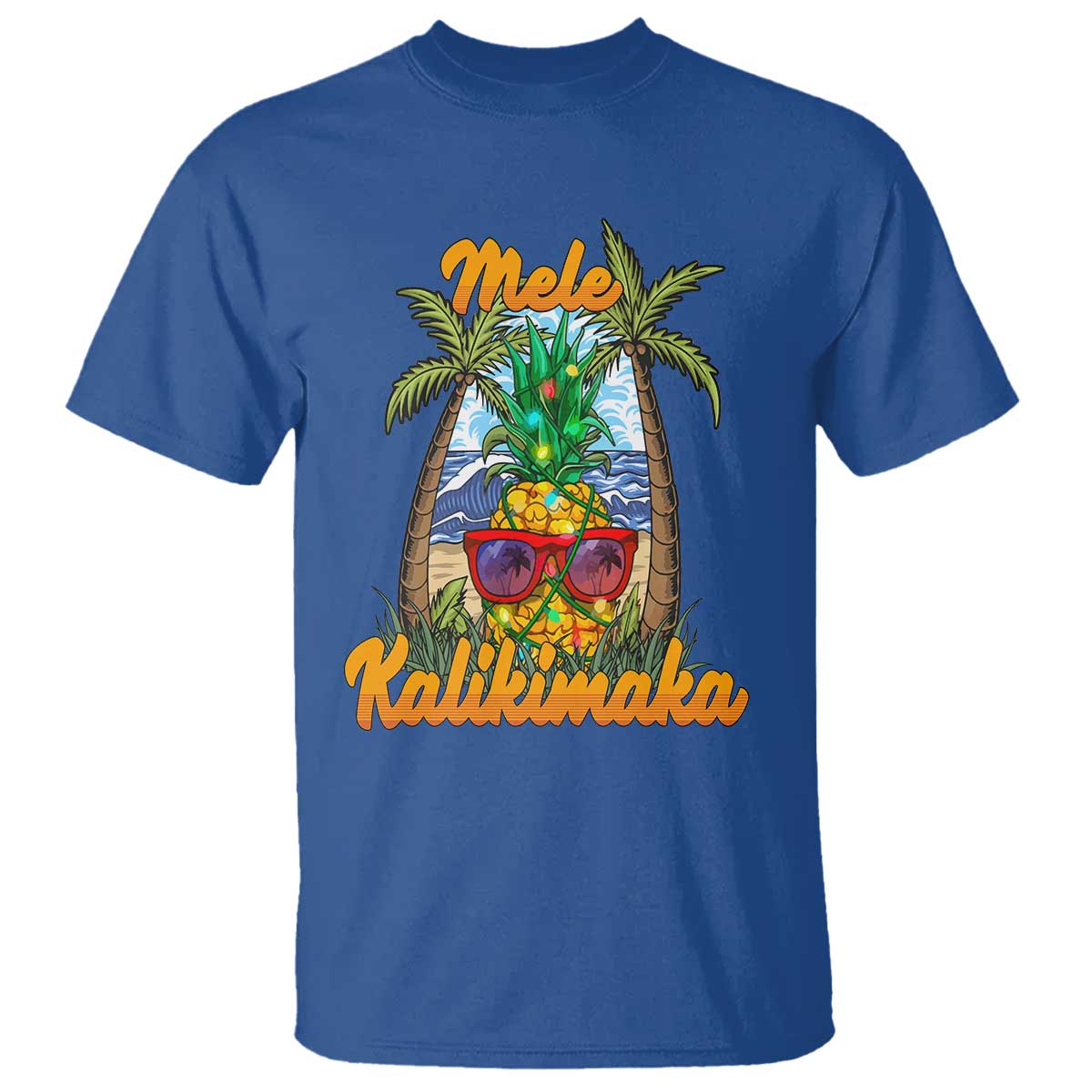 mele-kalikimaka-christmas-in-hawaii-xmas-light-pineapple-t-shirt