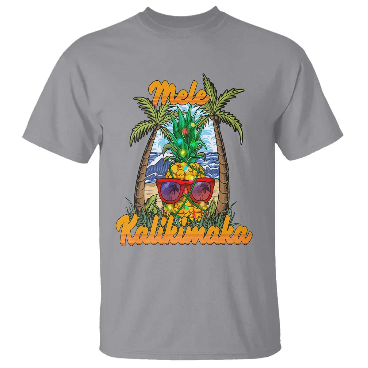 mele-kalikimaka-christmas-in-hawaii-xmas-light-pineapple-t-shirt