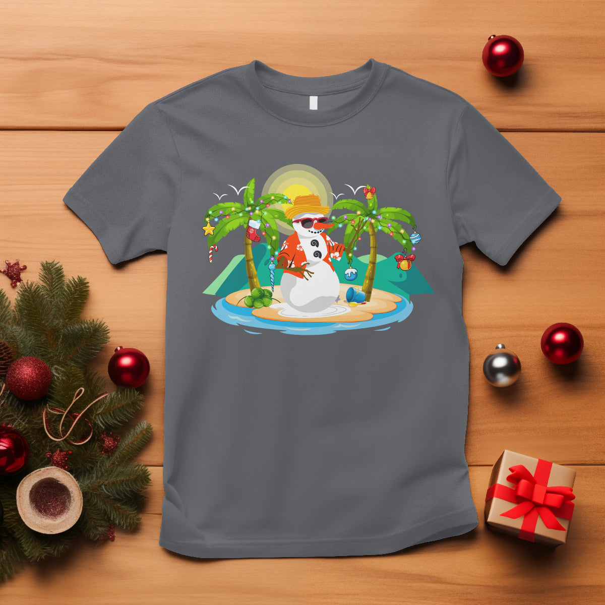 christmas-in-hawaii-t-shirt-hawaiian-snowman-xmas-palm-tree-at-the-beach
