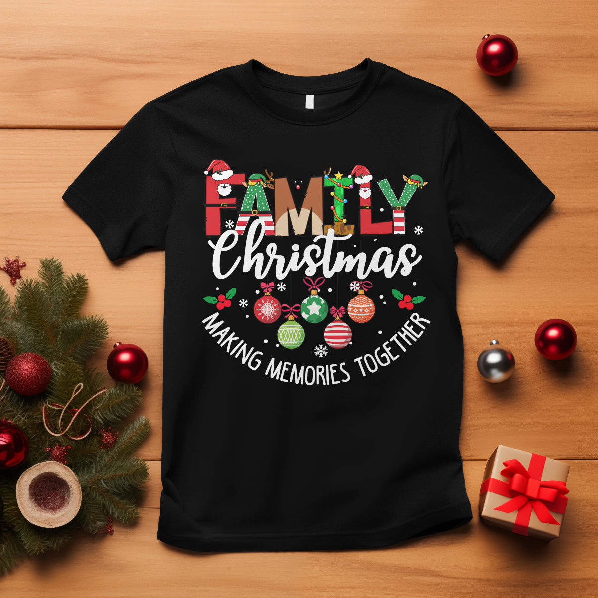 family-christmas-2023-making-memories-together-matching-t-shirt