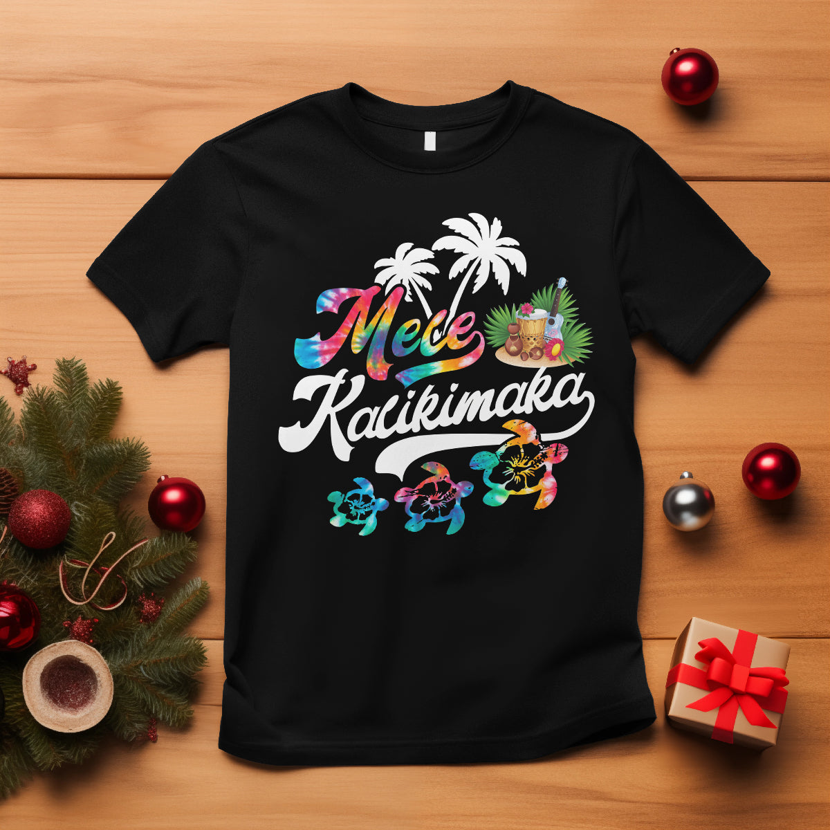 mele-kalikimaka-tie-dye-christmas-turtle-t-shirt