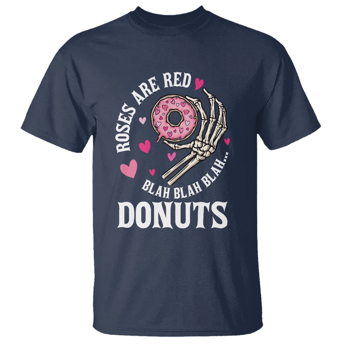 valentines-day-t-shirt-roses-are-red-blah-skeleton-donut-funny-food-lover