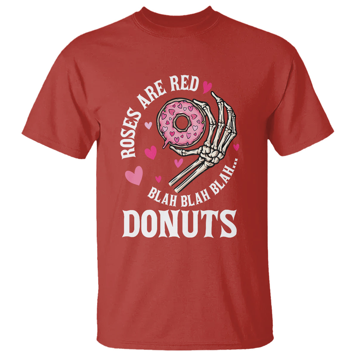 valentines-day-t-shirt-roses-are-red-blah-skeleton-donut-funny-food-lover