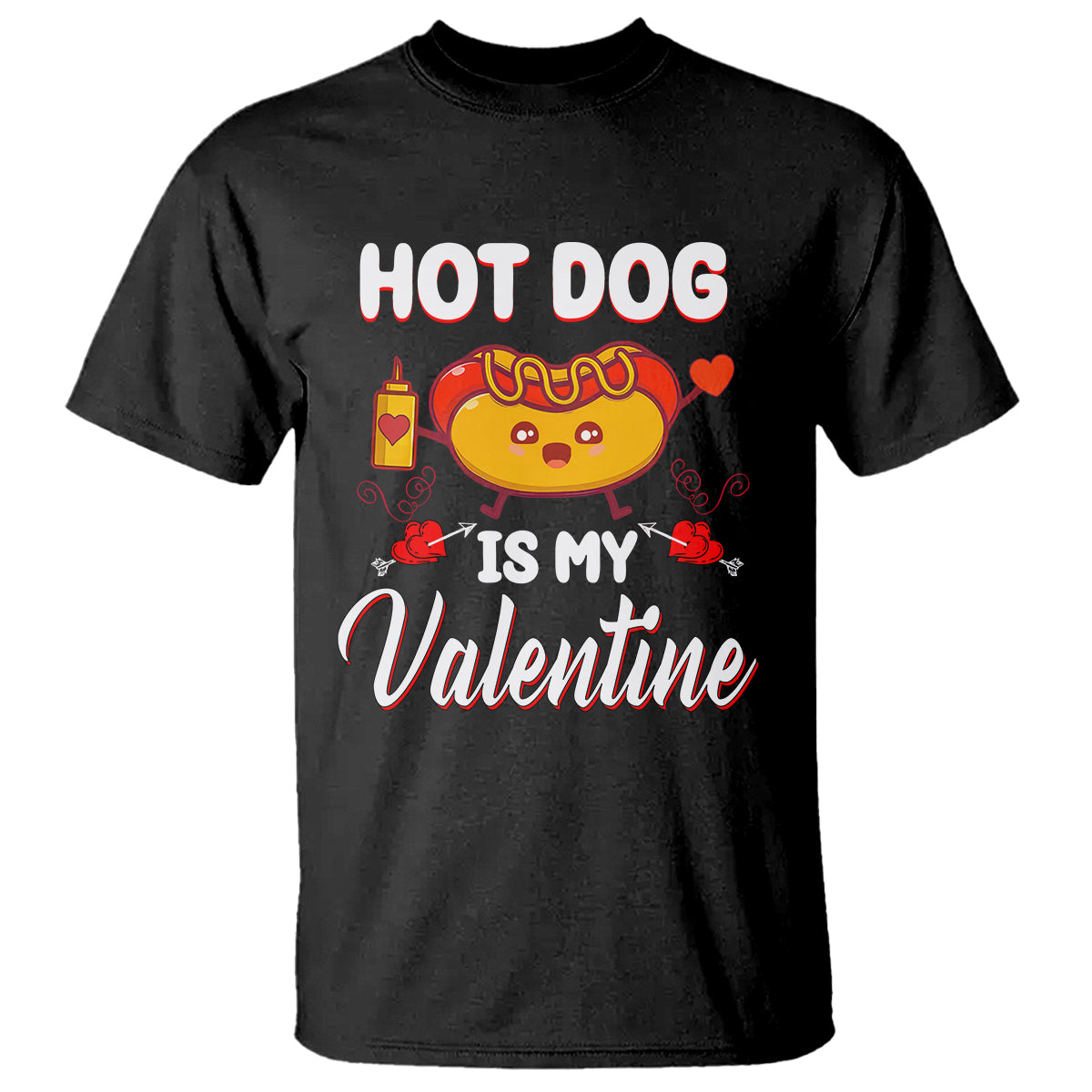 valentines-day-t-shirt-cute-hot-dog-is-my-valentine-food-lover