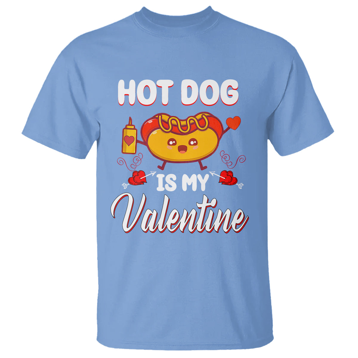 valentines-day-t-shirt-cute-hot-dog-is-my-valentine-food-lover