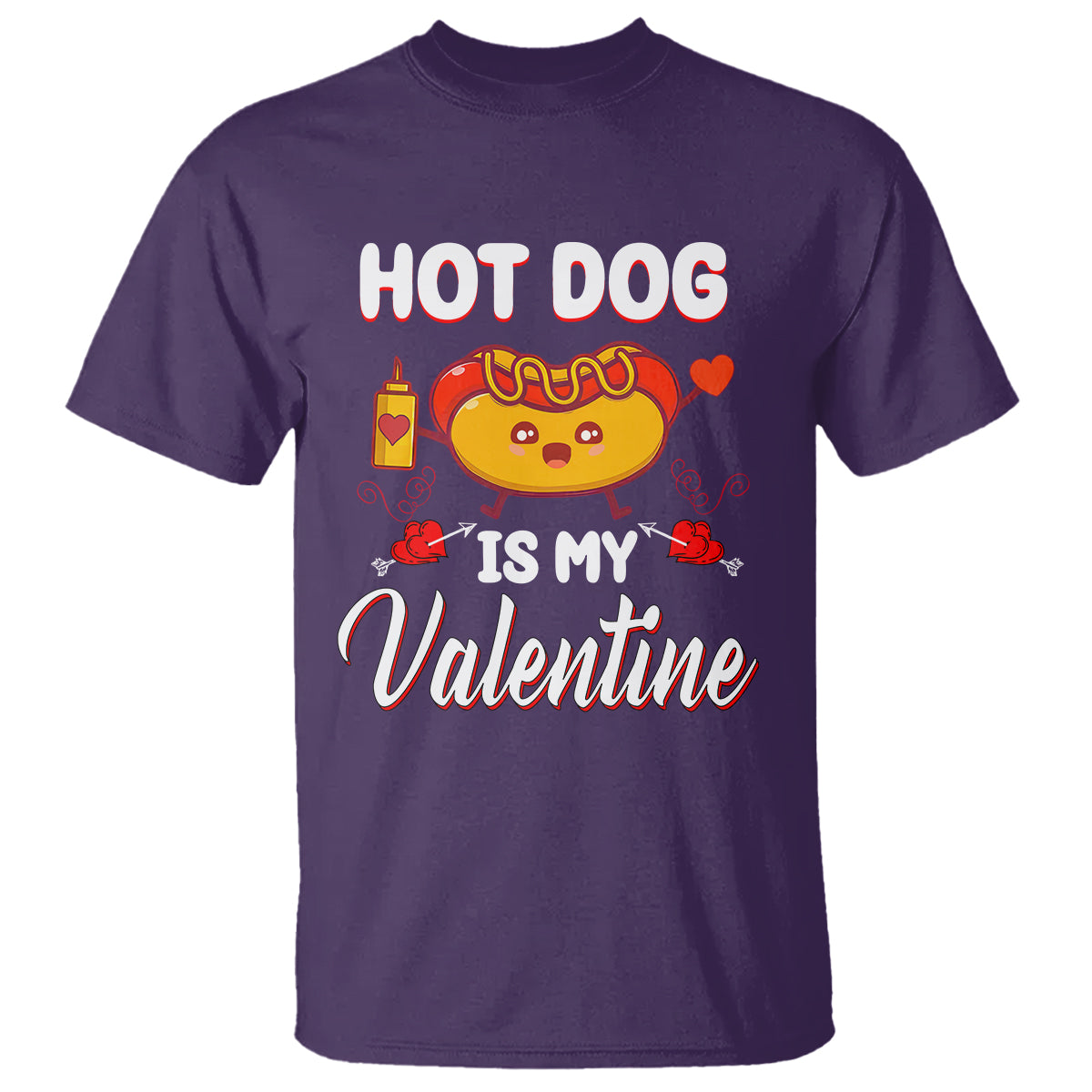 valentines-day-t-shirt-cute-hot-dog-is-my-valentine-food-lover