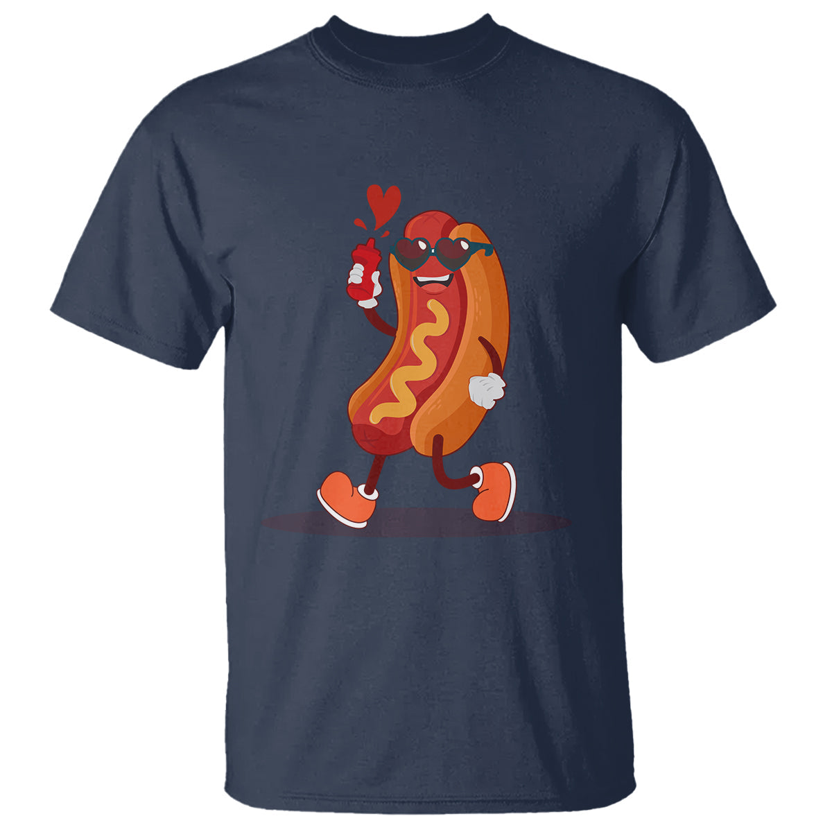 valentines-day-t-shirt-heart-hot-dog-cute-sausage-bun-food-lover